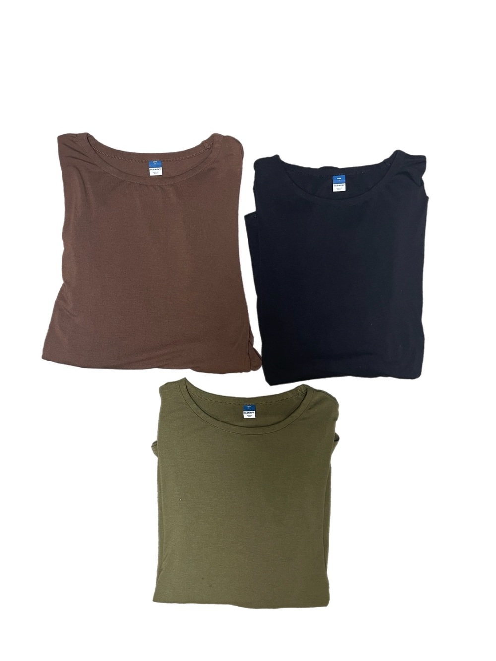 Bundle of THREE Super-Soft Luxe Old Navy Women’s Long Sleeve Shirts